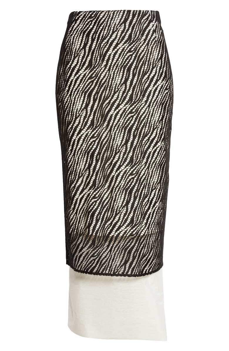BOSS Vezra Lace Overlay Skirt, Alternate, color, 