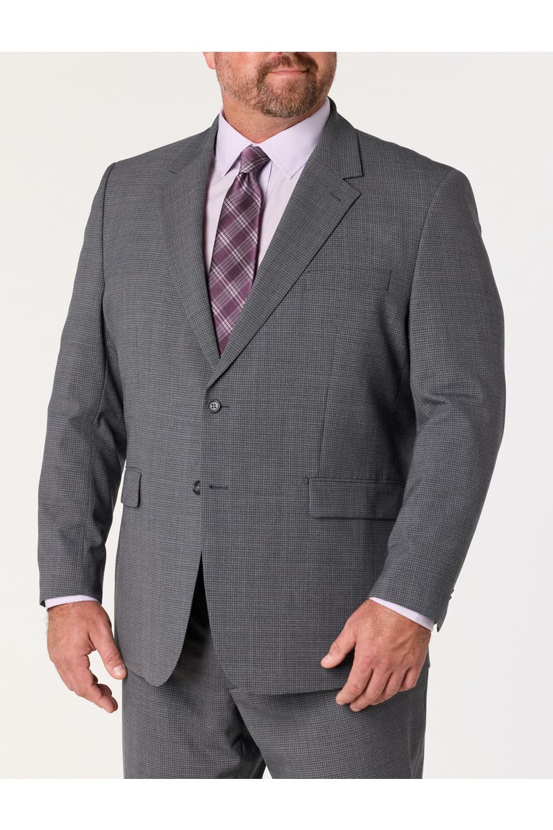 Big & Tall Tonal Suit Jacket, Main, color, GREY