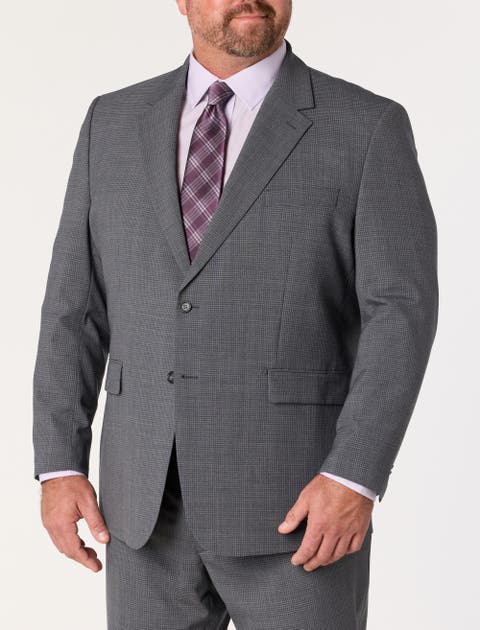 Big & Tall Tonal Suit Jacket