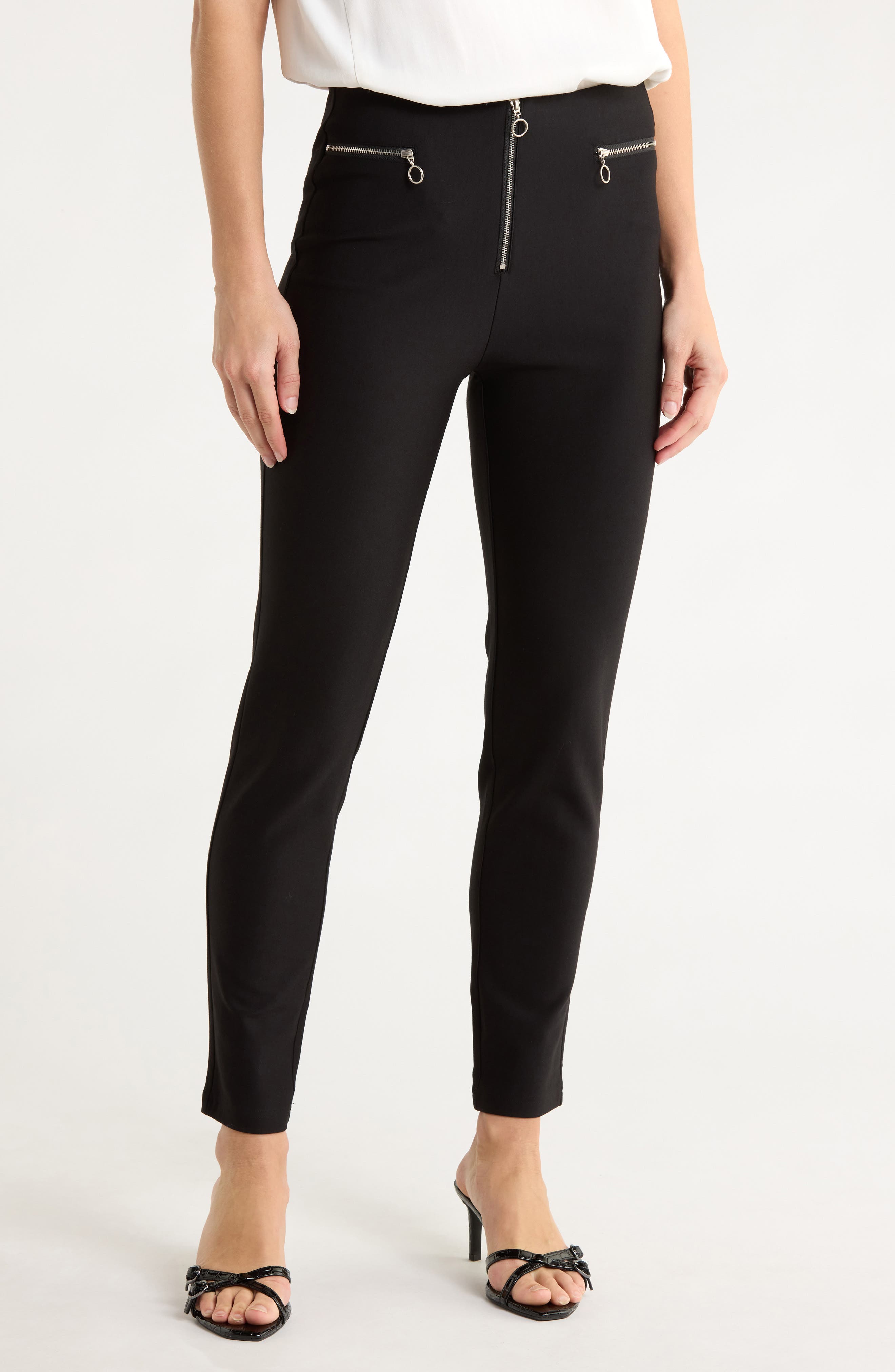 PATRIZIA LUCA Zip Front Skinny Pants