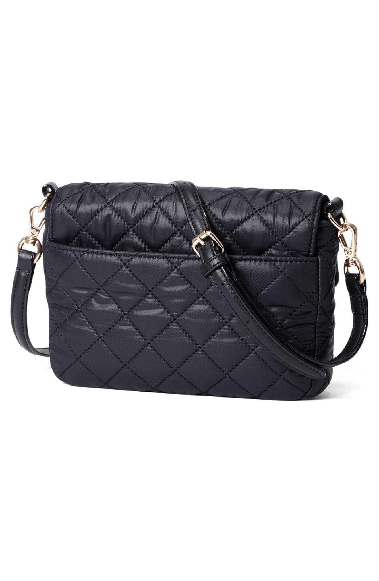 MZ Wallace Small Crosby Lock Quilted Nylon Crossbody Bag (Women