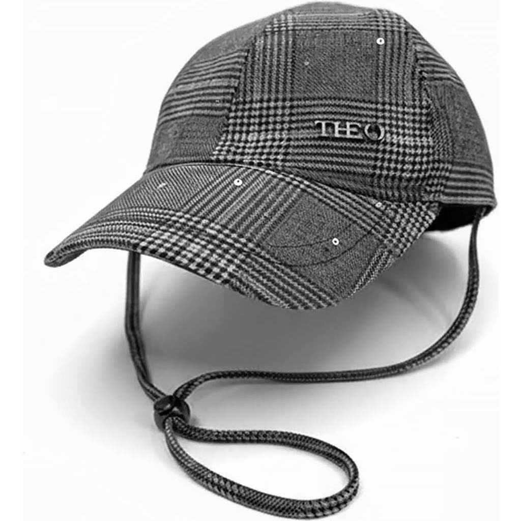 Theo The Label Eudora Petasos Messenger Cap In Gray