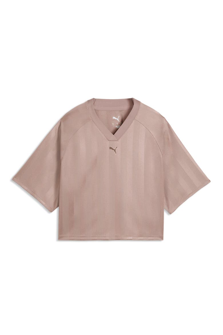 League Jersey Crop Top, Alternate, color, SANDSTONE