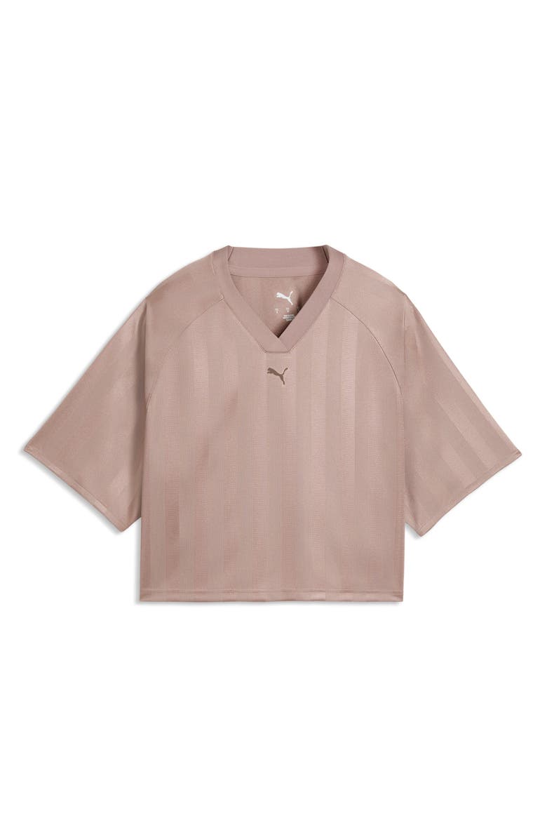 PUMA League Jersey Crop Top, Alternate, color, Sandstone