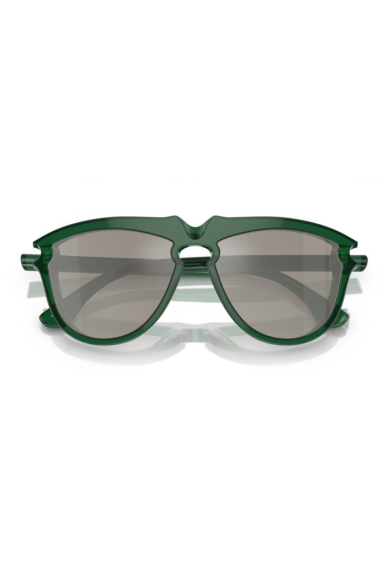 58mm Pilot Sunglasses, Alternate, color, GREEN