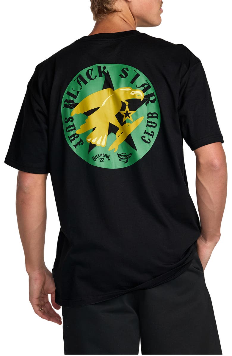 Billabong Black Star Graphic T-Shirt, Alternate, color, Black
