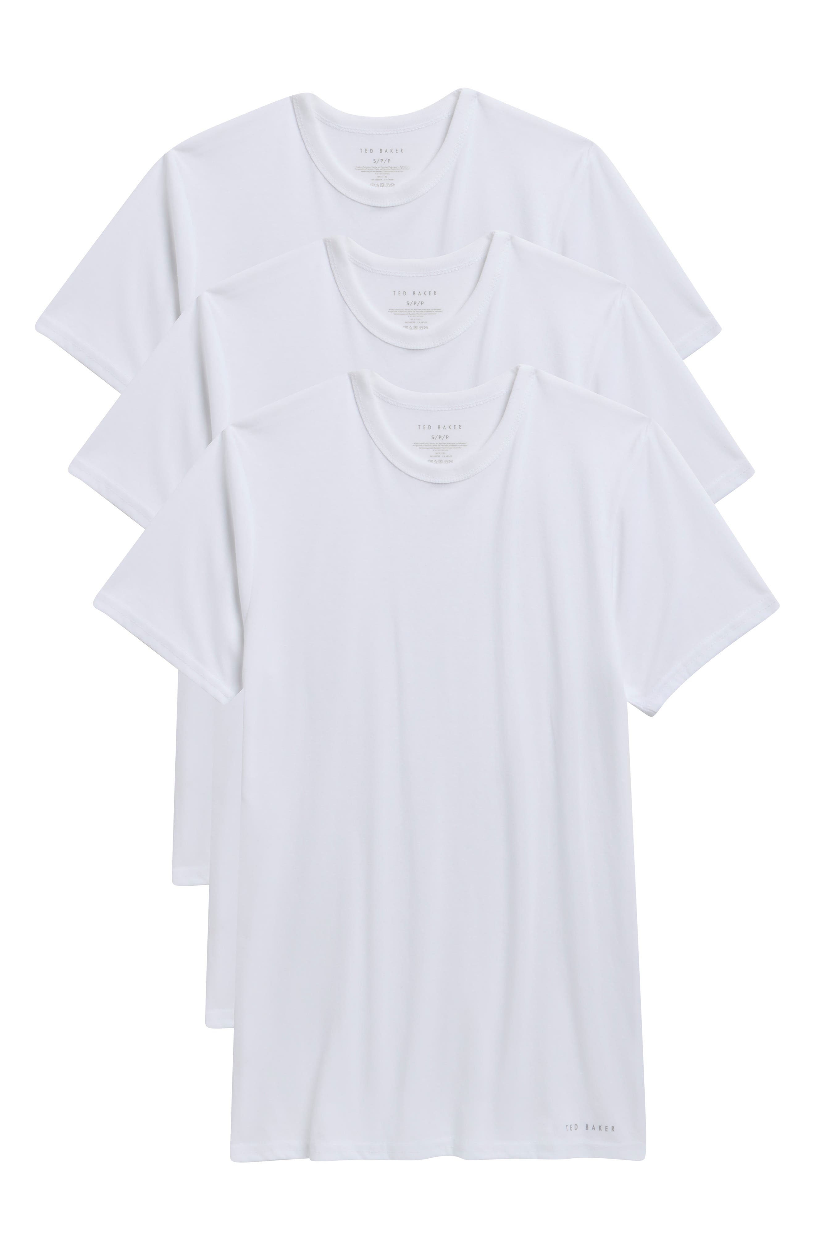 4-Pack Cotton Blend Crewneck Undershirts