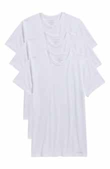 4-Pack Cotton Blend Crewneck Undershirts