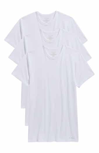 4-Pack Cotton Blend Crewneck Undershirts