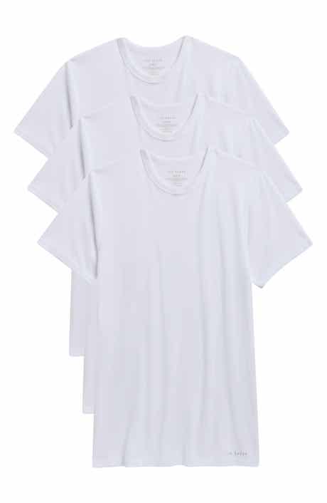 4-Pack Cotton Blend Crewneck Undershirts