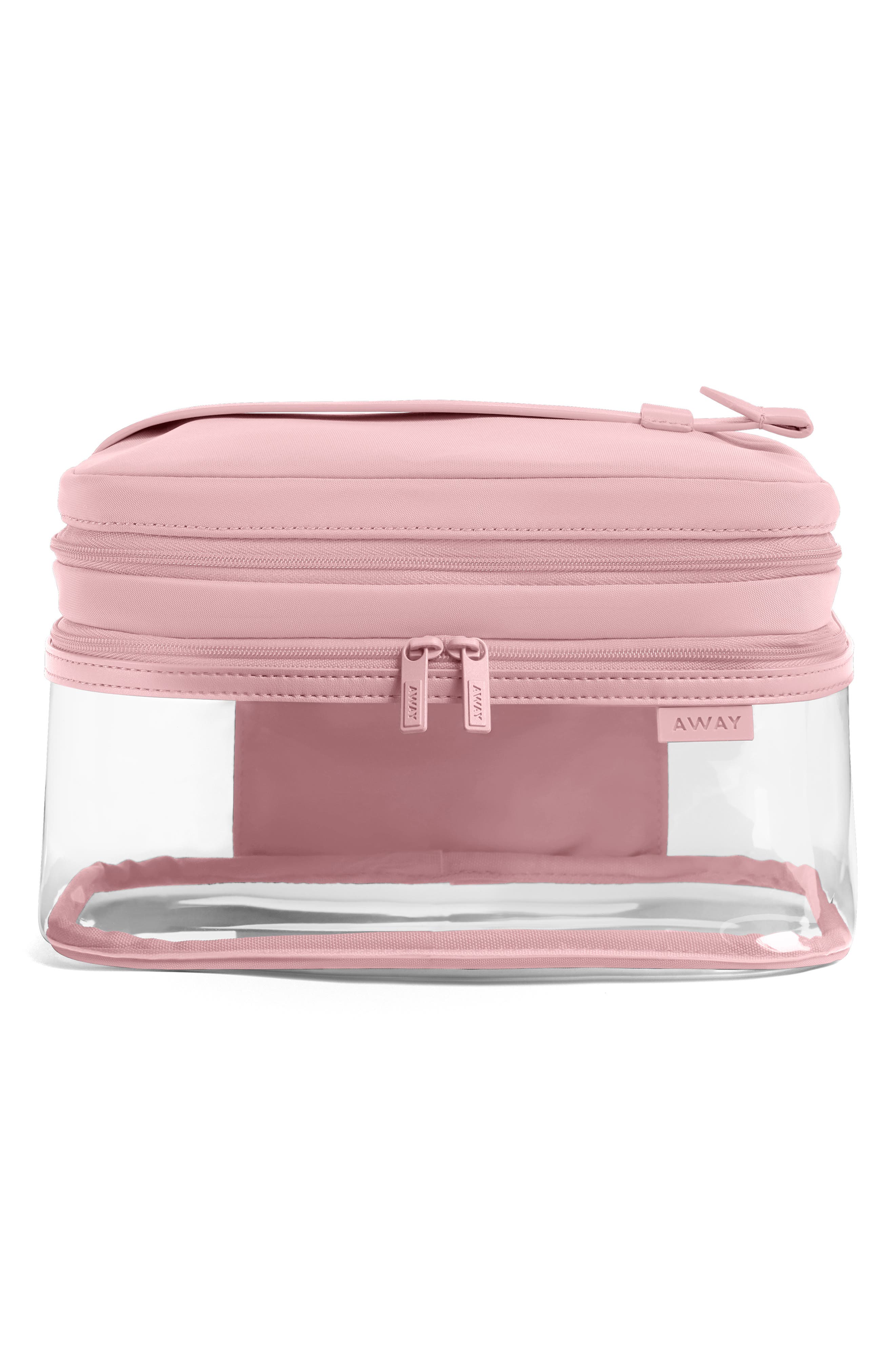 Clear Cosmetics Case, Main, color, BLUSH PINK