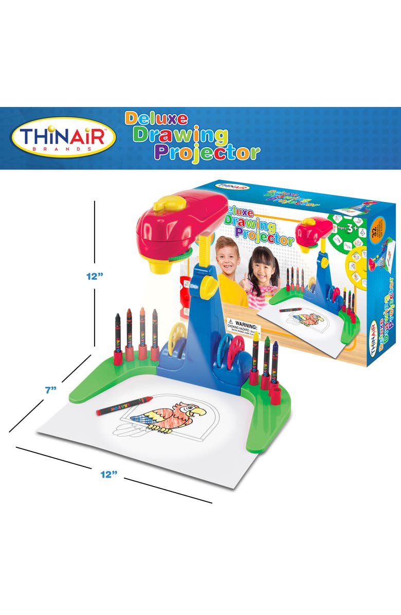 Playful Minds Deluxe Drawing Projector 14 Piece Coloring and Tracing Art Kit, Alternate, color, Multicolored