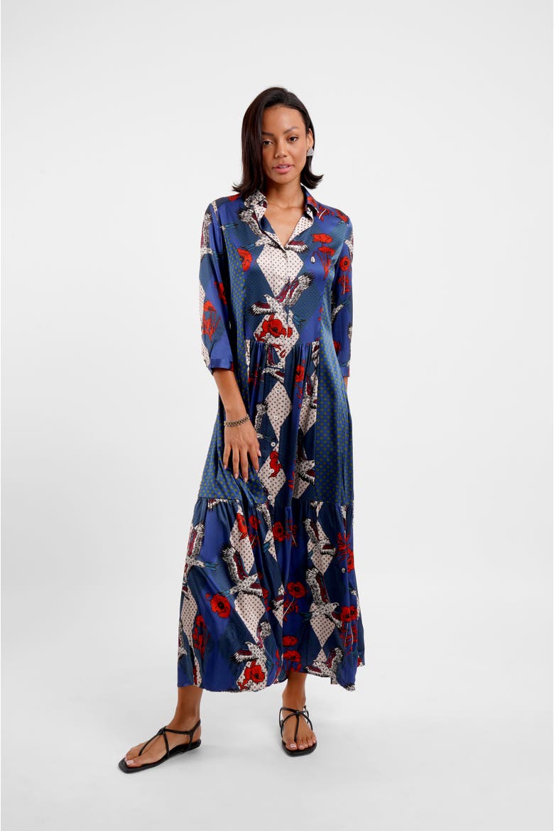 Maxi Shirt Dress - "Eagle Fields", Alternate, color, Eagle Fields