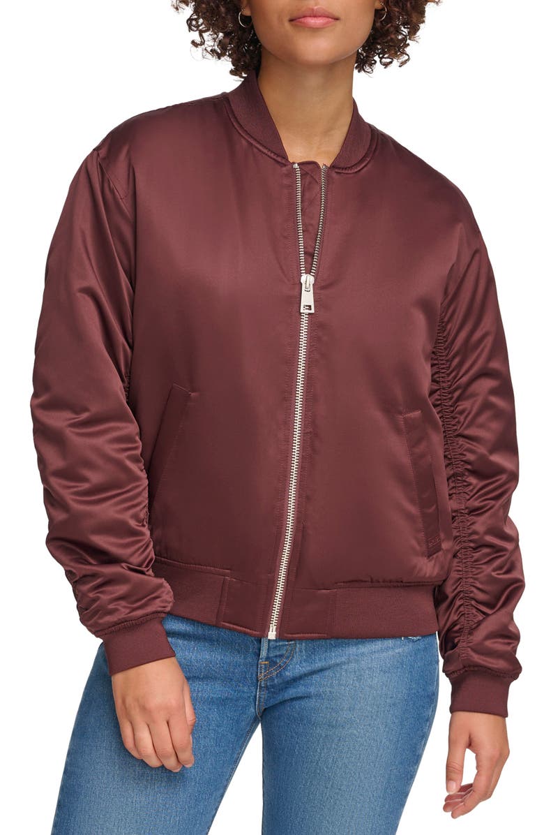Levi's Oversize Bomber Jacket, Main, color, Decadent Chocolate