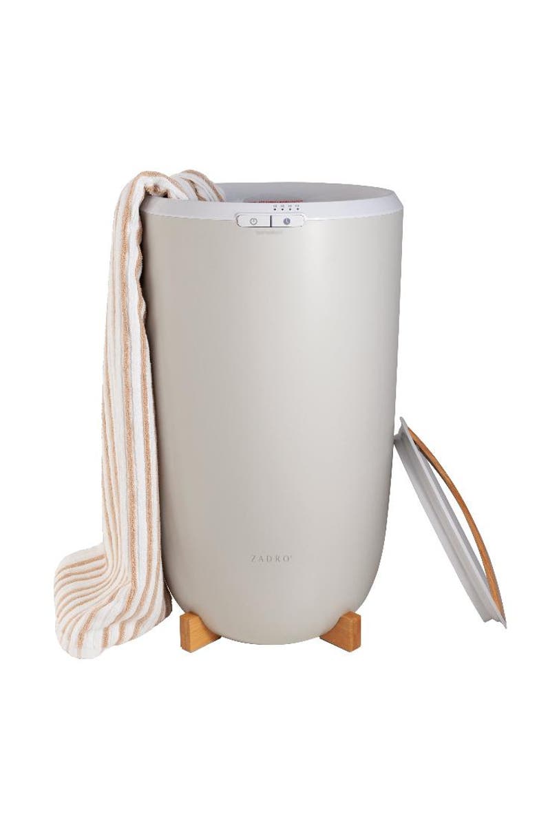 Zadro Large Bucket Towel Warmer, Main, color, Bamboo/Gray