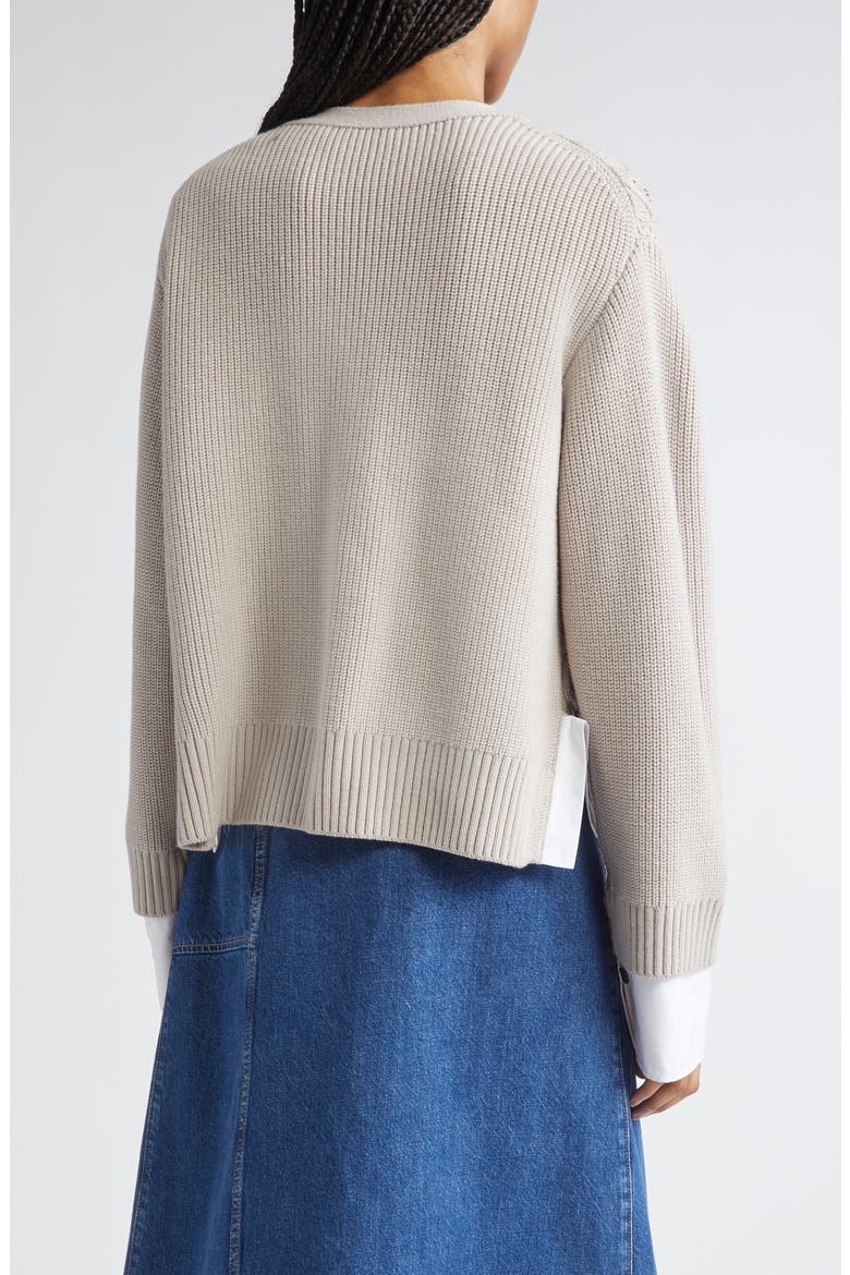 Wool Cable Cardigan, Alternate, color, OYSTER