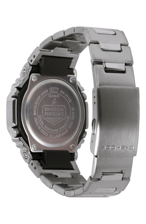 G-shock G-steel Gm2110d-8a Grey Ana-digi Bracelet Watch, 49.3mm X 44.4mm In Silver