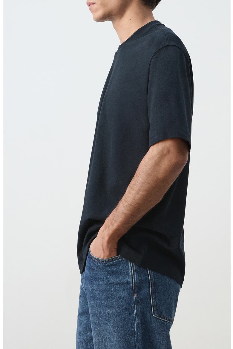 Relaxed Fit Heavyweight Cotton T-Shirt, Alternate, color, NAVY