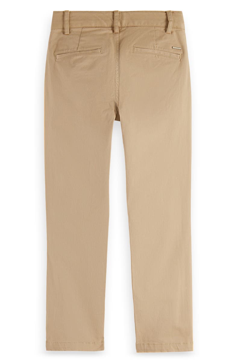 Scotch & Soda Kids' Stuart Straight Leg Twill Chinos, Alternate, color, Travertine