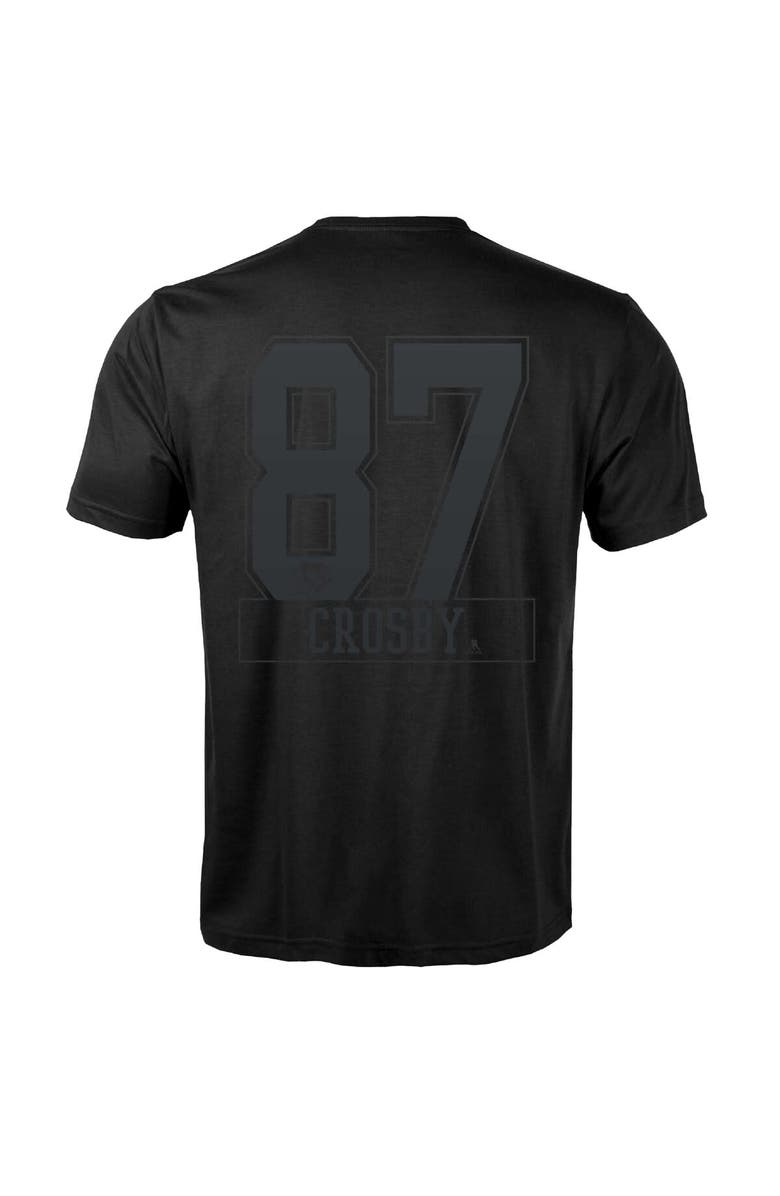LEVELWEAR Men's Levelwear Sidney Crosby Black Pittsburgh Penguins Richmond Darkside Name & Number T-Shirt, Alternate, color, Black