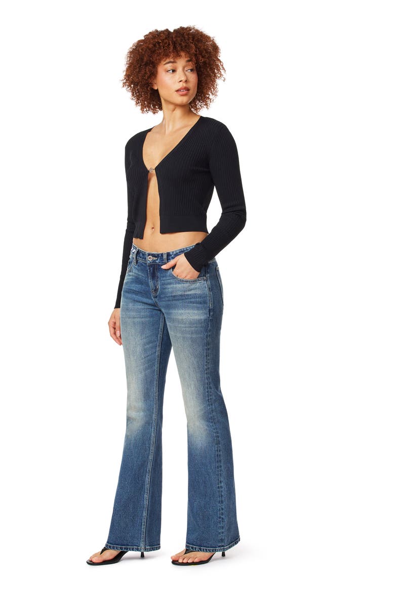 Hardware Ribbed Cardigan, Alternate, color, BLACK NIGHT