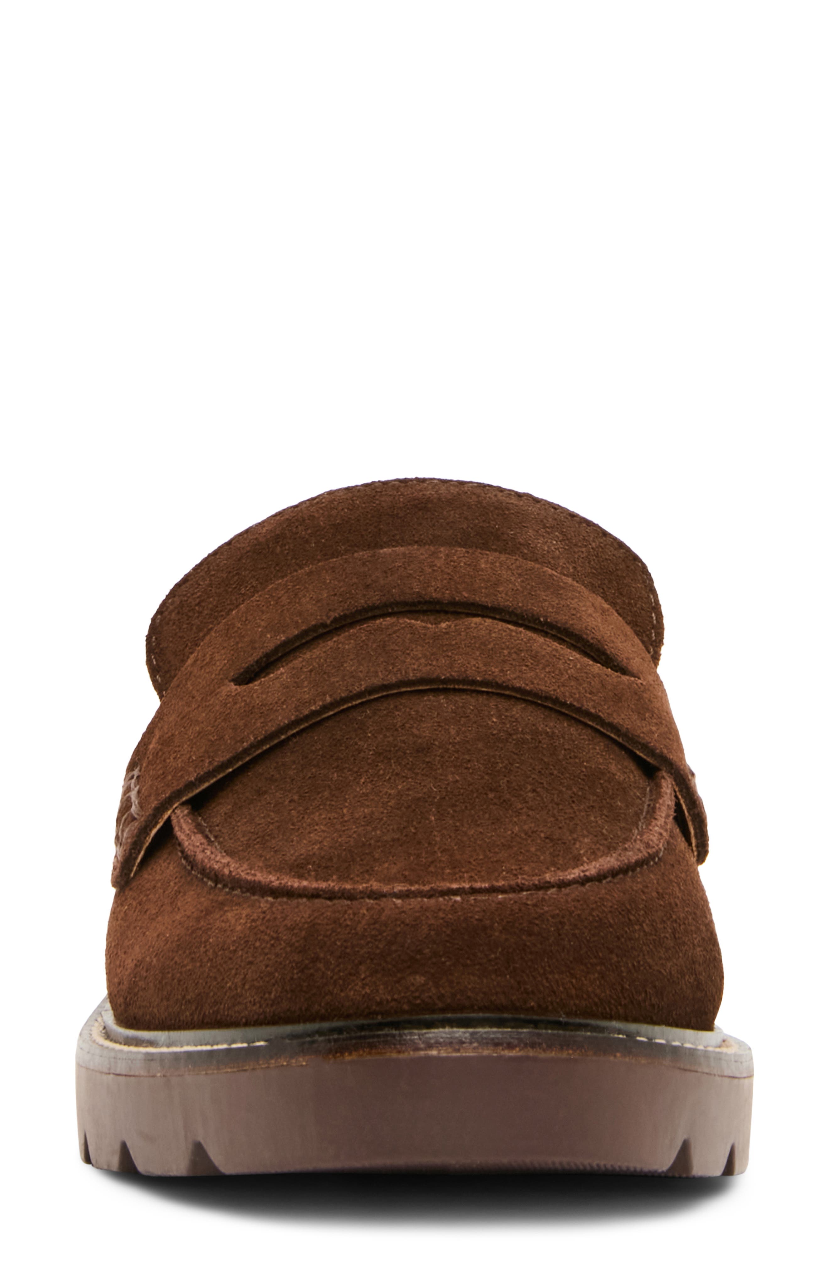 Waterproof Penny Loafer, Alternate, color, CHOCOLATE SUEDE