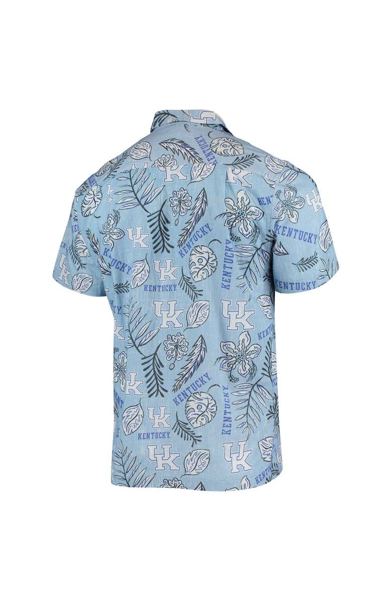 Wes & Willy Men's Wes & Willy Light Blue Kentucky Wildcats Vintage Floral Button-Up Shirt, Alternate, color, Light Blue