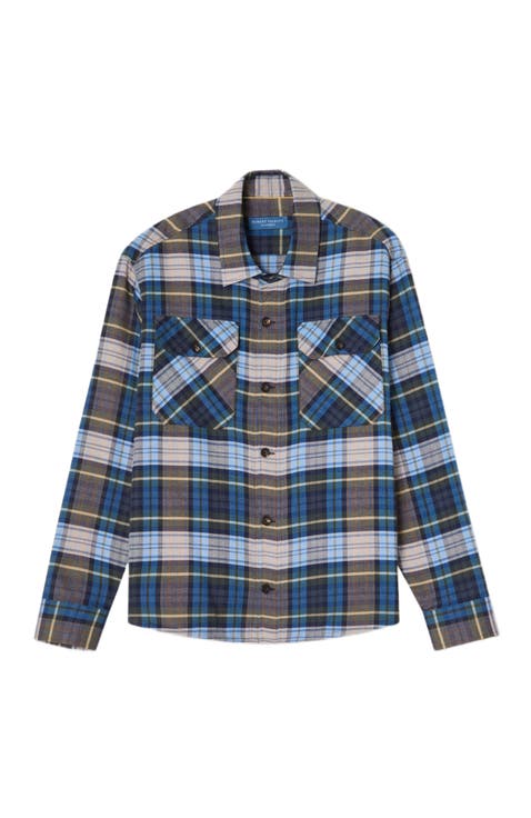 Bradley Luxe Flannel Plaid Shirt Jacket