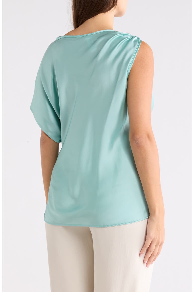 Asymmetric Satin Top, Alternate, color, SEAFOAM