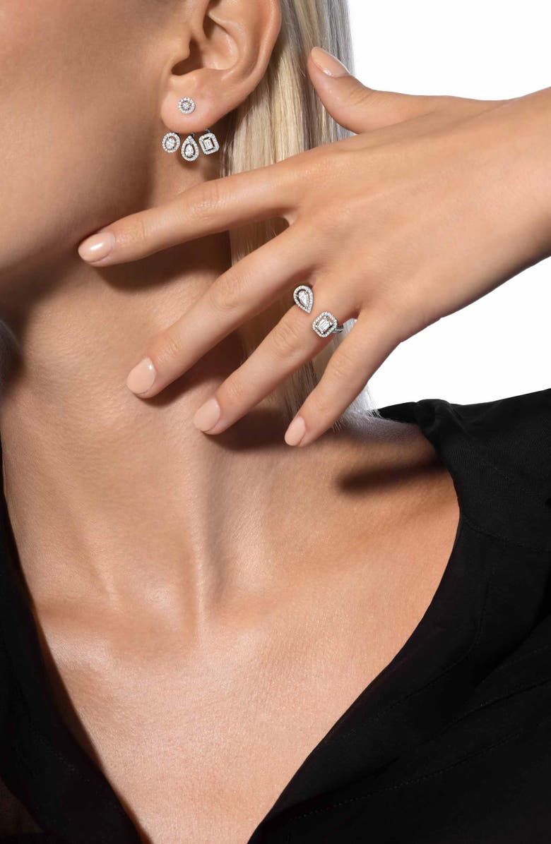 Messika My Twin Diamond Ring, Alternate, color, White Gold