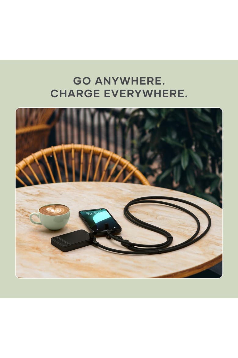 OntheGo USB C Lanyard Cable, Alternate, color, Black