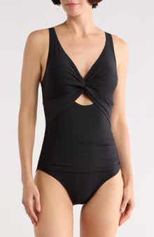 Twist Keyhole One-Piece Swimsuit