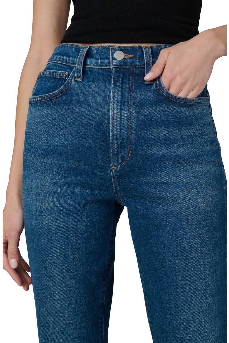 The Margot Cuffed Raw Hem High Waist Ankle Slim Jeans, Alternate, color, SERENDIPITOUS