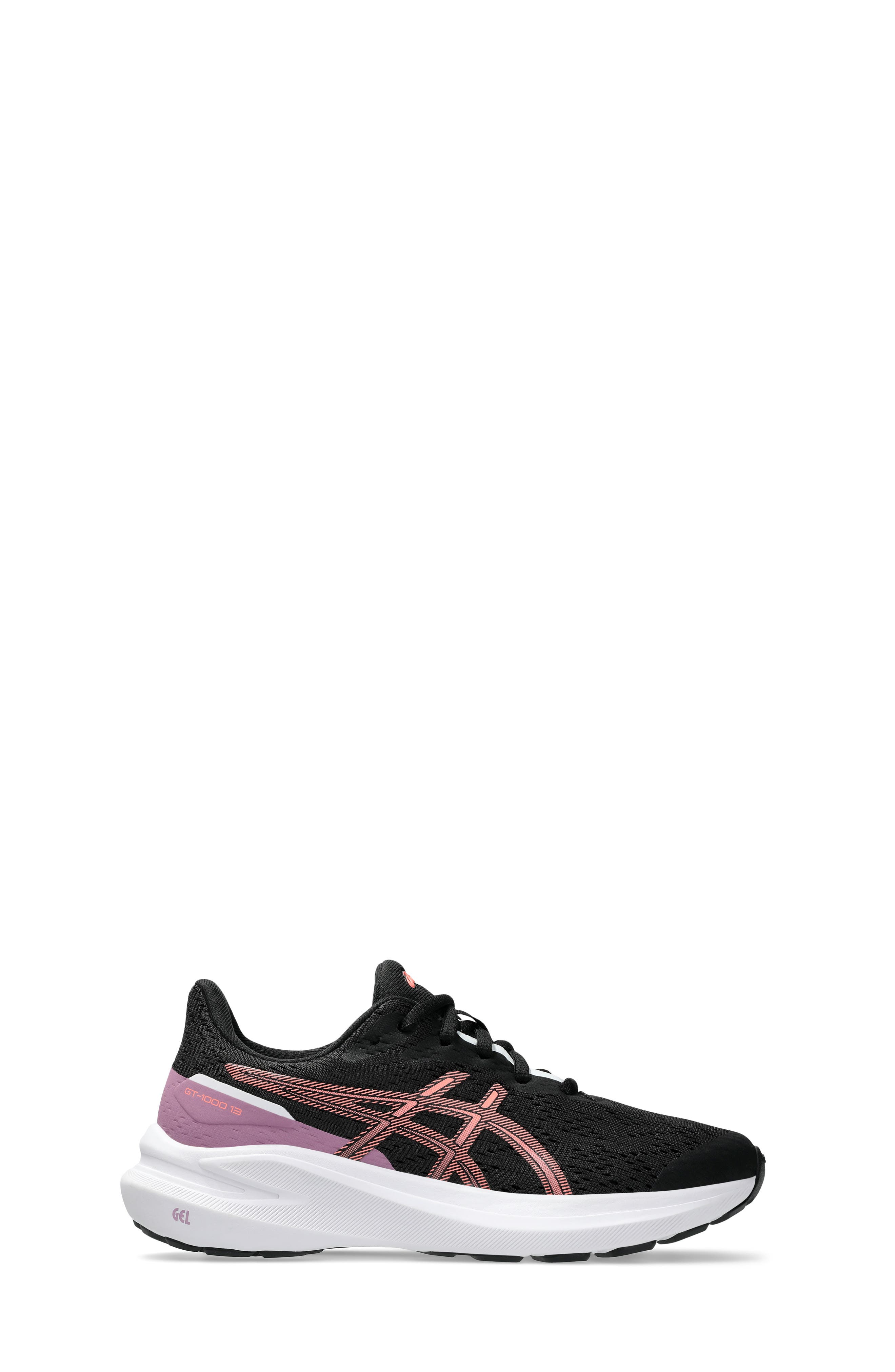 ASICS<sup
®</sup
 GT-1000 13 Running Sneaker, Alternate, color, Black/Sun Coral