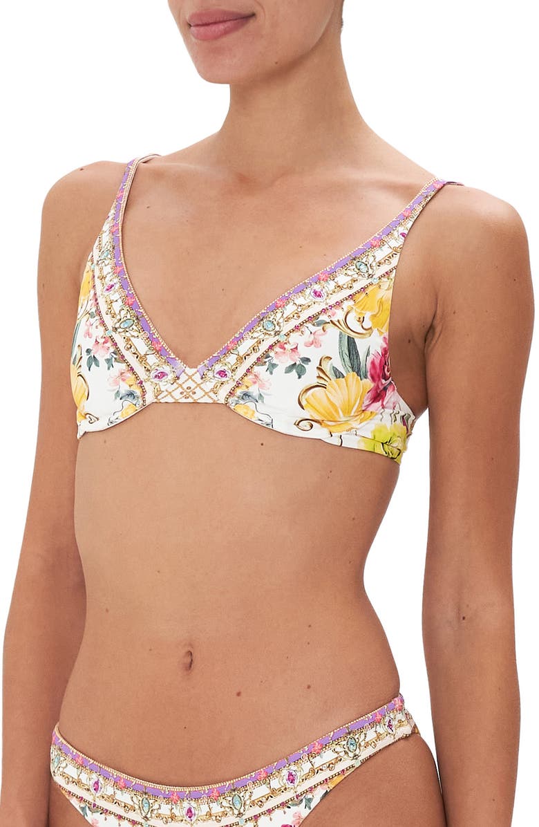 Camilla Destiny Calling Floral Underwire Bikini Top, Alternate, color,