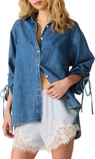 Steve Madden Merrit Denim Button-Up Shirt