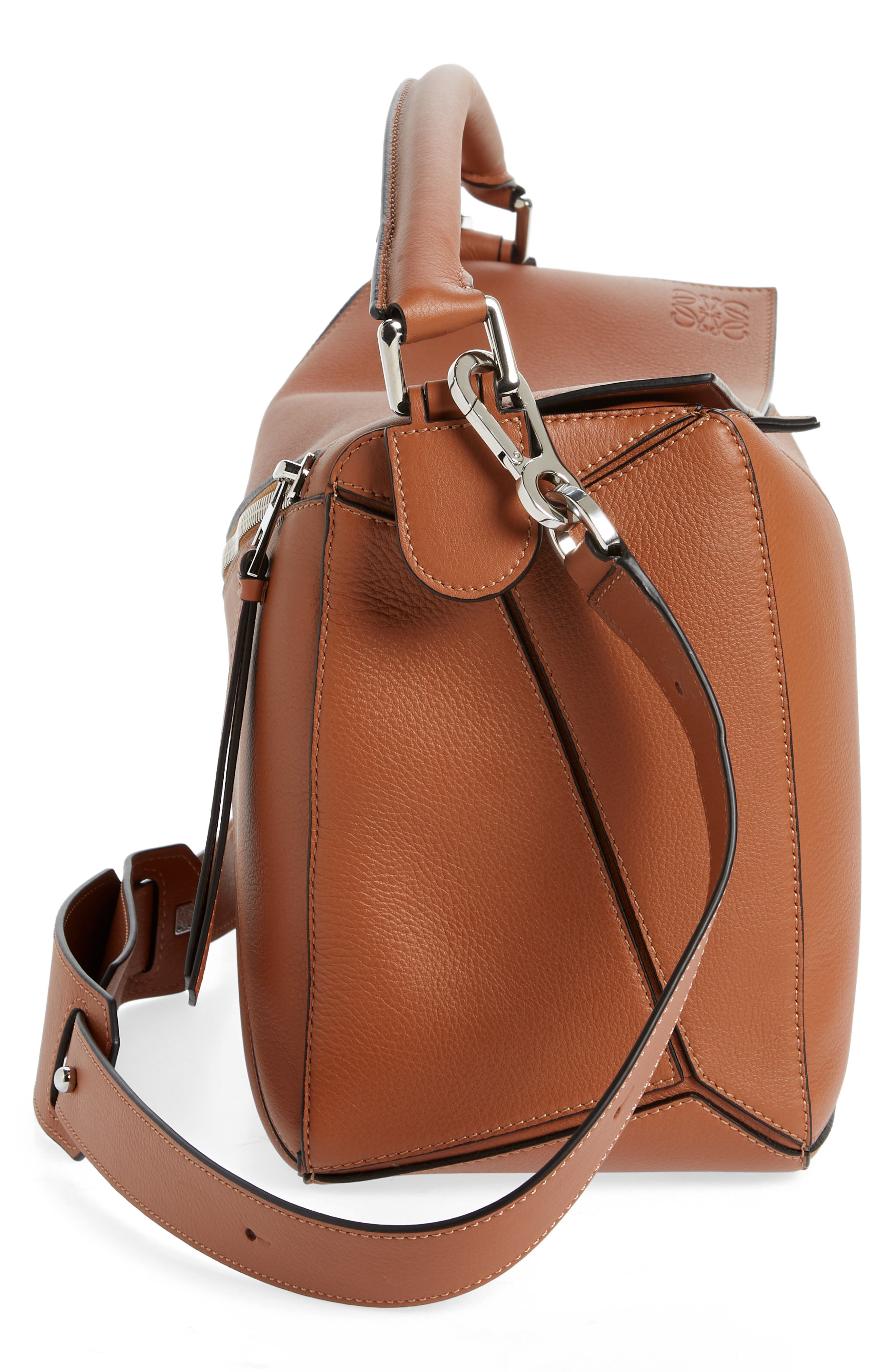 Loewe Large Puzzle Leather Shoulder Bag, Alternate, color, 