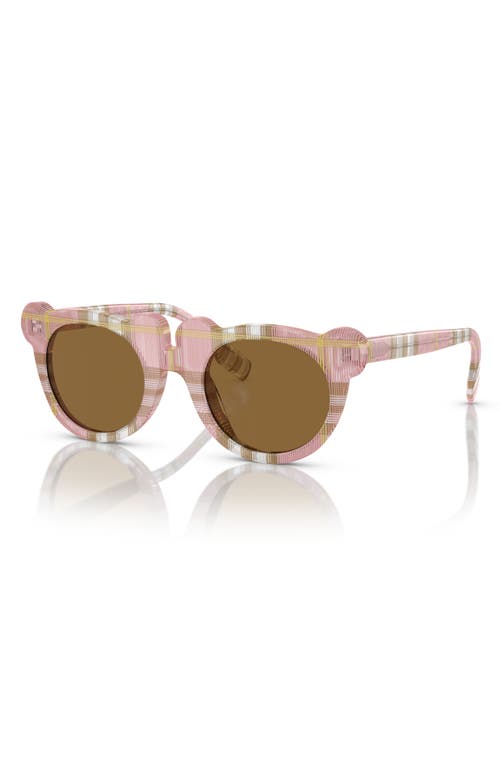 Burberry Kids' 43mm Irregular Sunglasses In Pink