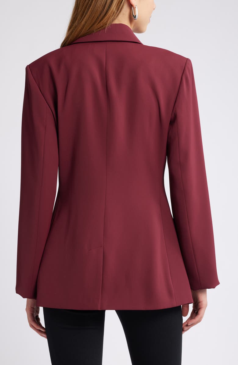 Open Edit Double Breasted Blazer, Alternate, color, Burgundy Field