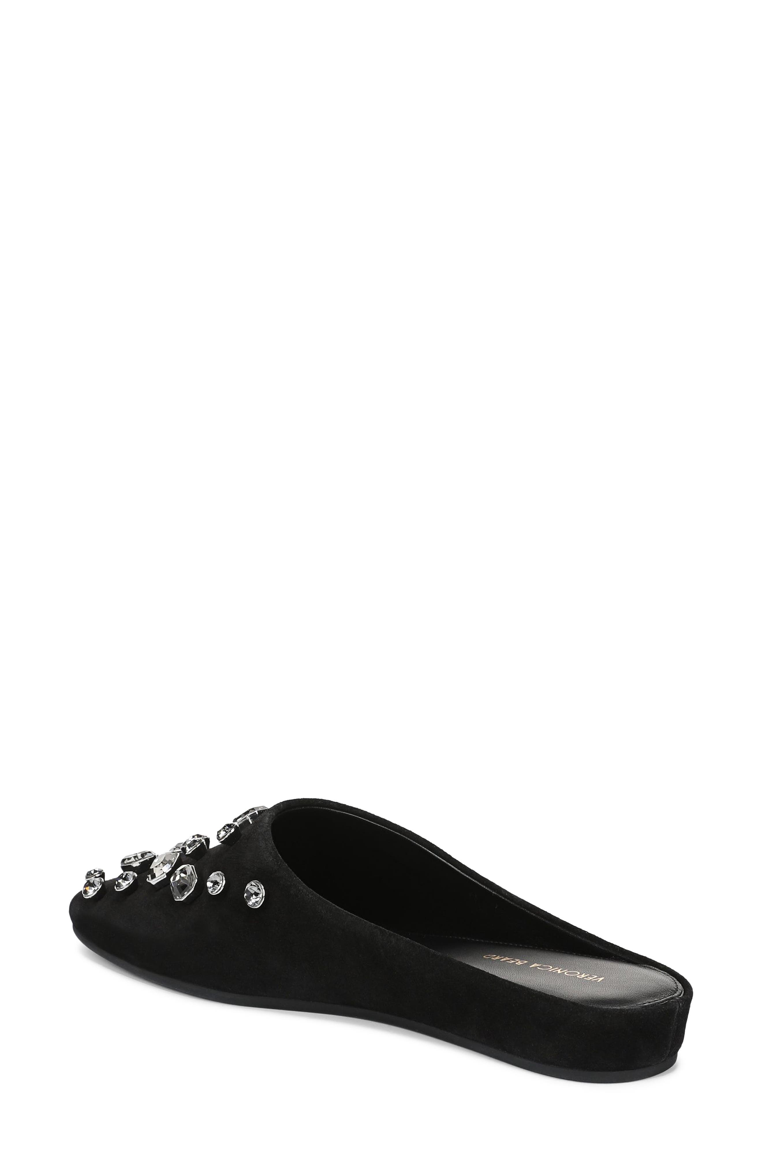 Veronica Beard Narcisa Crystal Embellished Mule, Alternate, color, Black