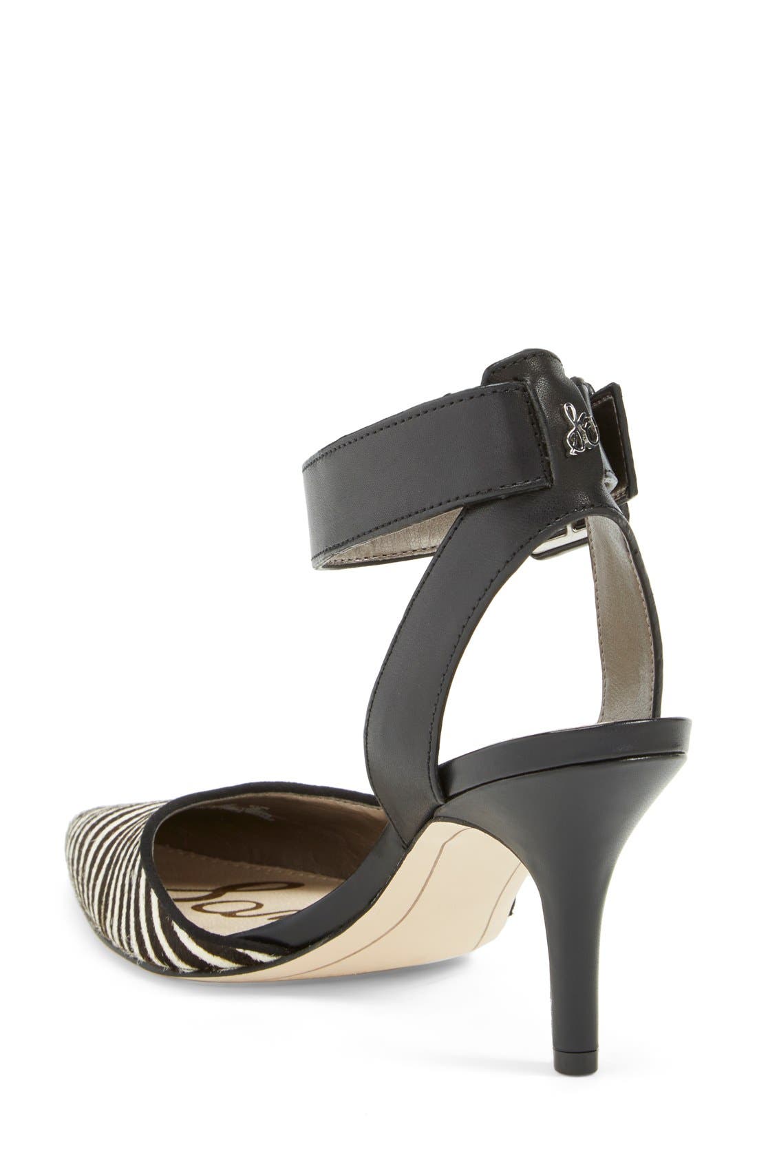 'Okala' Pump, Alternate, color, BLACK/ IVORY ZEBRA