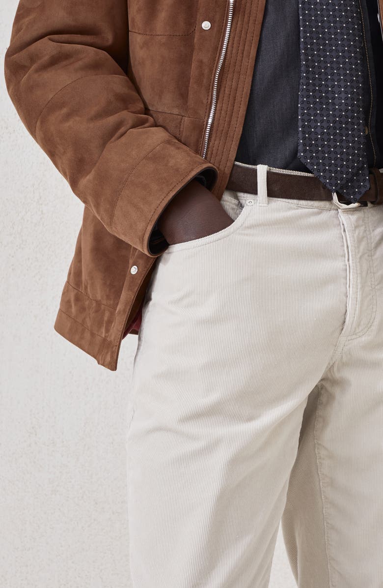 Brunello Cucinelli Corduroy trousers, Alternate, color, Ecru