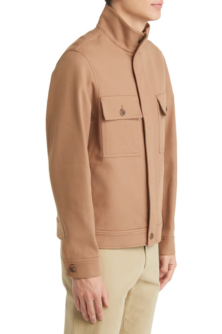 Stretch Cotton Twill Chore Jacket, Alternate, color, SEQUOIA