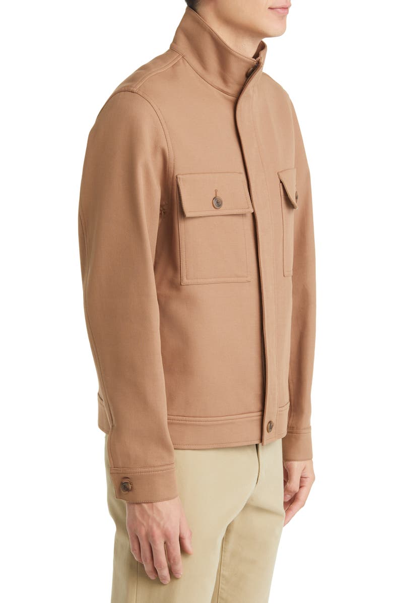 Vince Stretch Cotton Twill Chore Jacket, Alternate, color, Sequoia