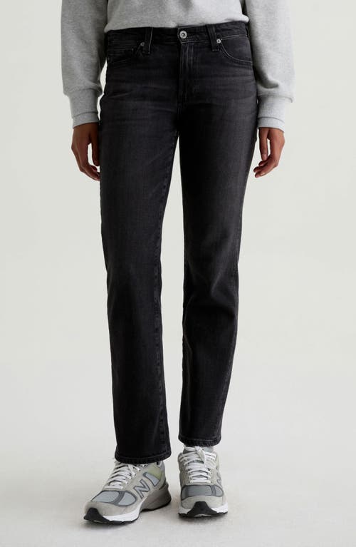 Ag Sandra Slim Straight Leg Jeans In Black