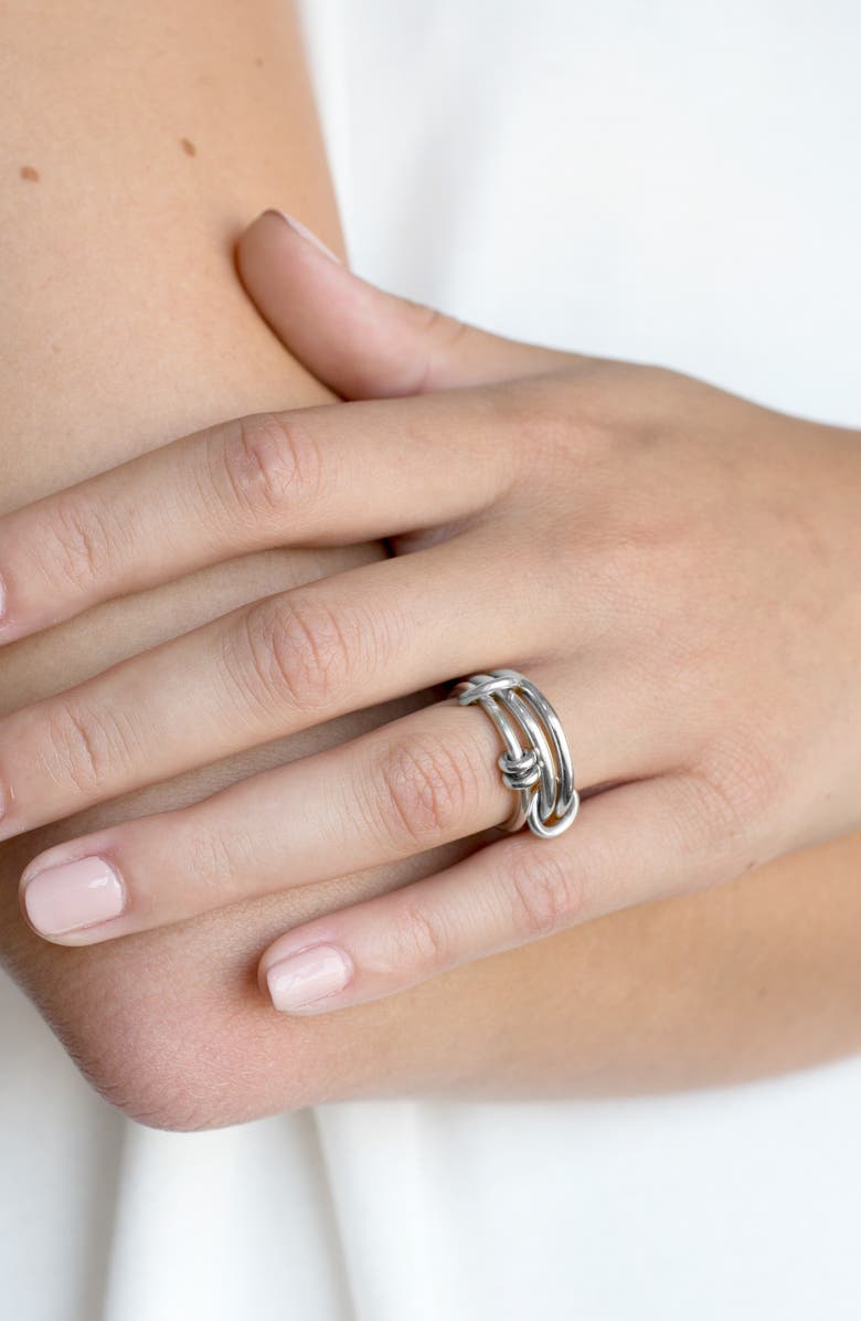 Spinelli Kilcollin Raneth Link Ring, Alternate, color, Silver