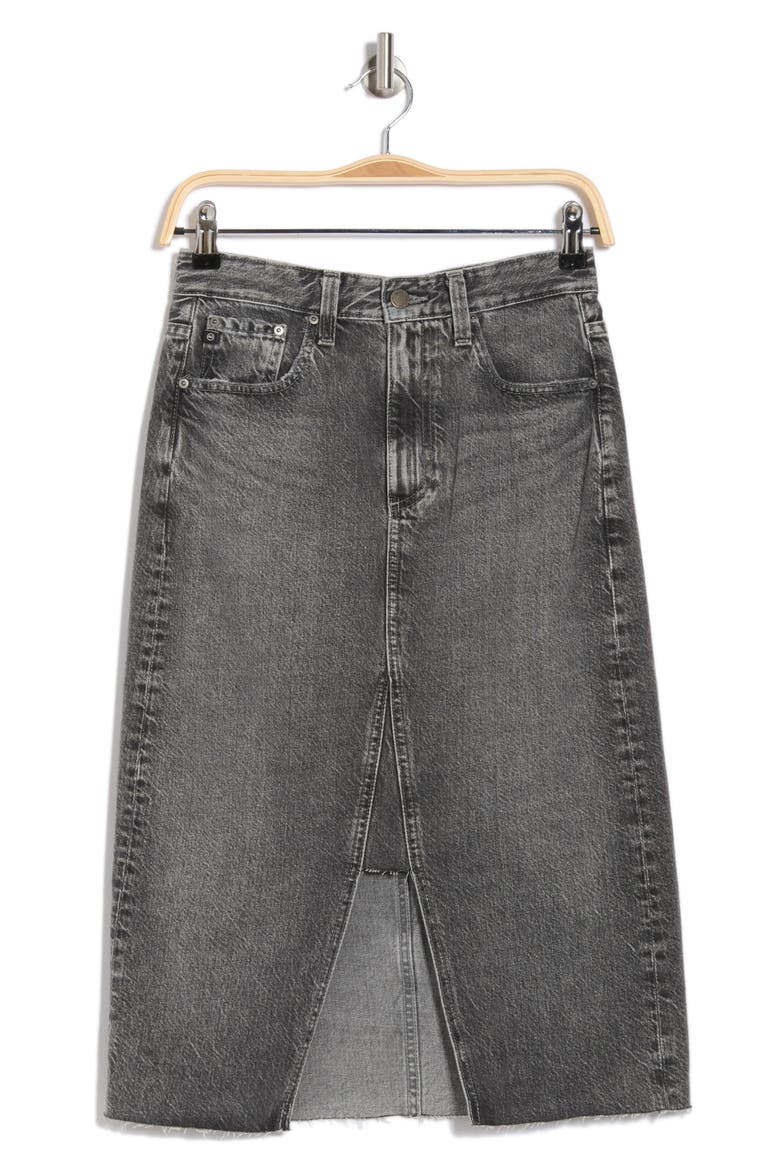 Haruko Denim A-Line Skirt, Alternate, color, DISTORTION