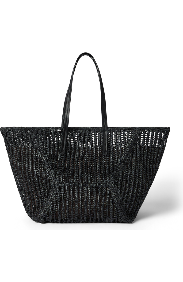 Brunello Cucinelli Techno raffia BC Duo bag, Main, color, Black