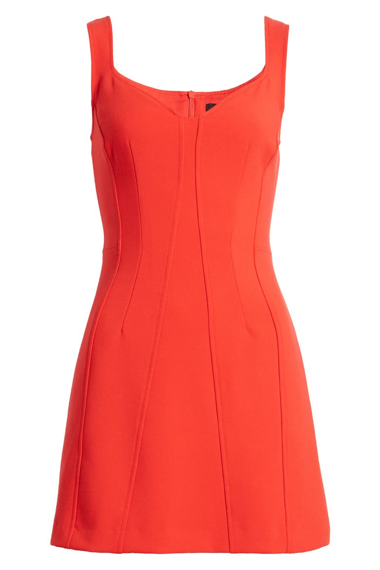 Ruth Whisper A-Line Minidress, Alternate, color, MARS RED