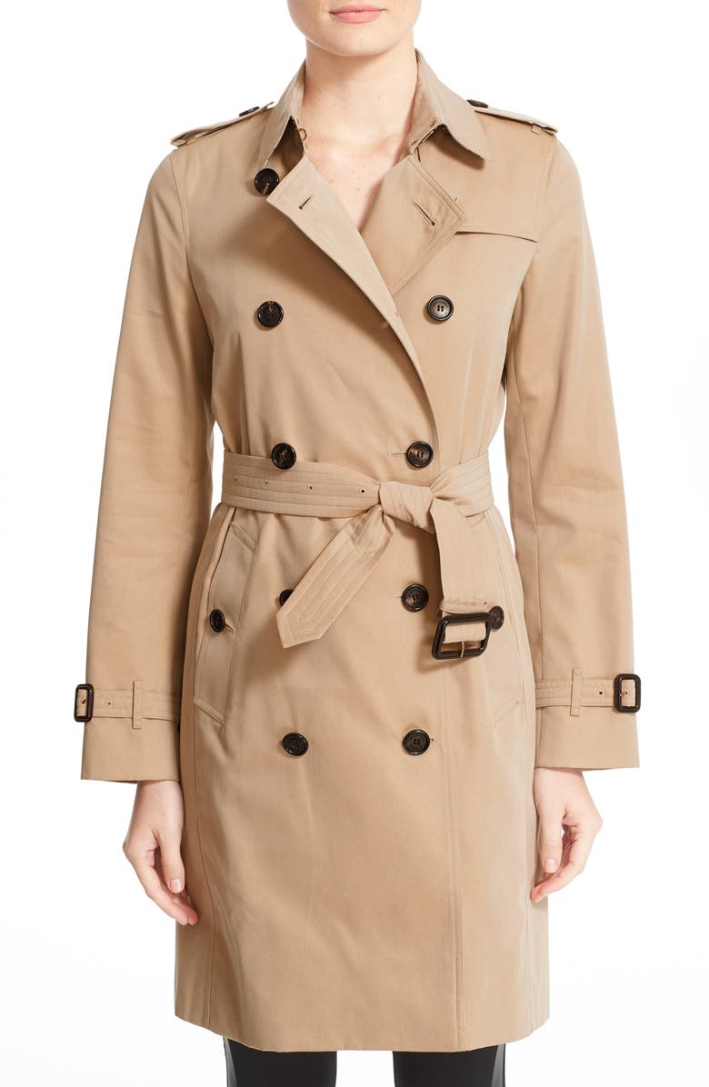 Burberry Kensington Long Trench Coat, Main, color,